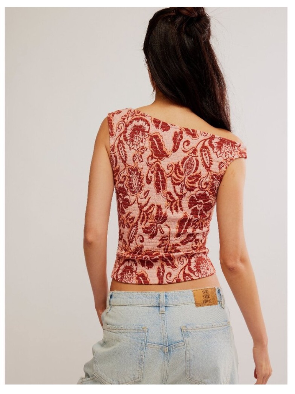 FREE PEOPLE Shea Top / Apricot Combo - Picture 2 of 8